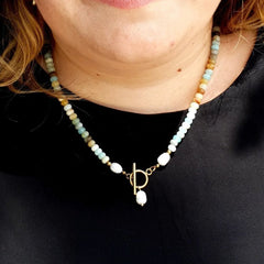 Emerald city freshwater pearl necklace - Divine Me Essentials - Necklace