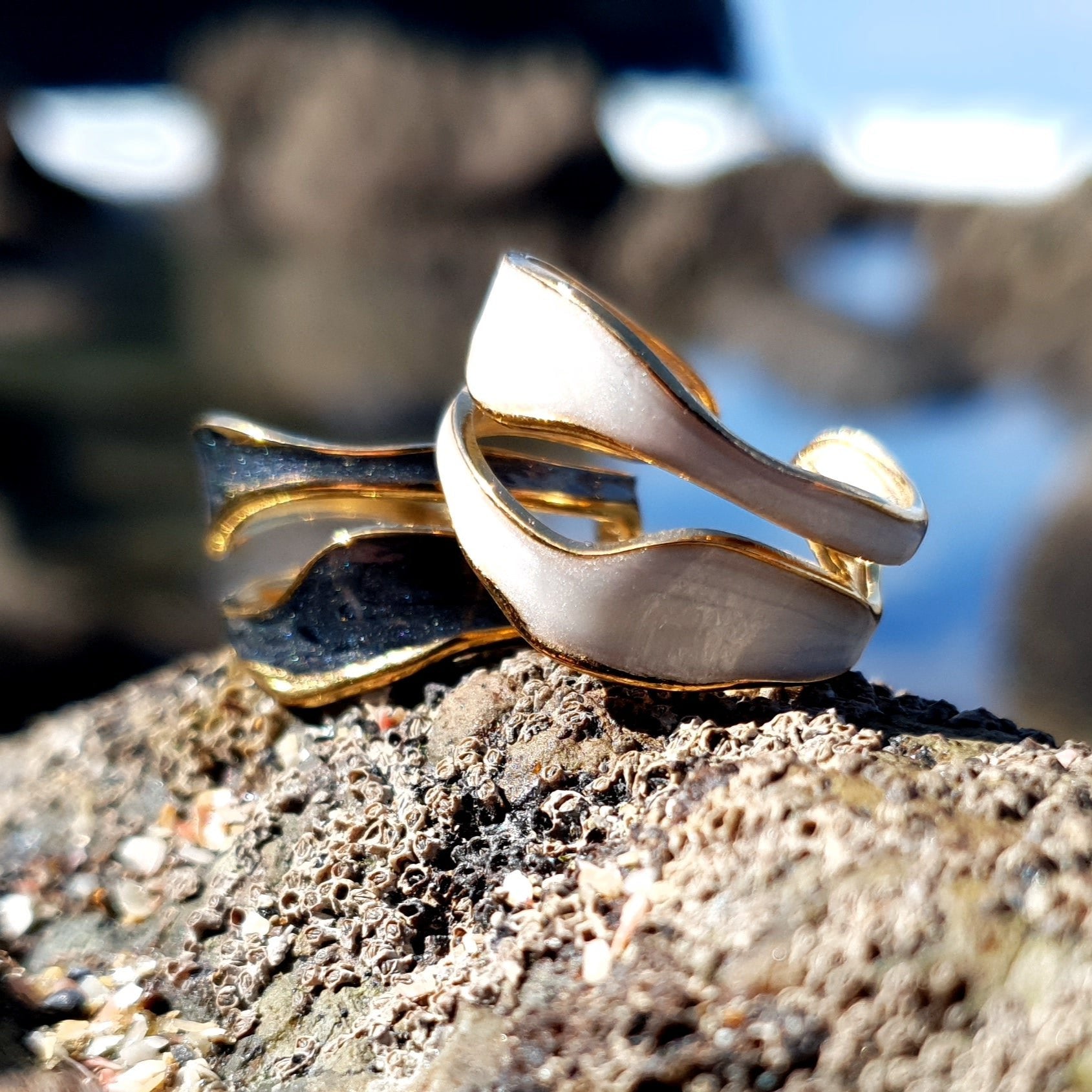 Flowing Waters Adjustable Ring