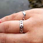 Linked chains adjustable ring - Divine Me Essentials - Ring