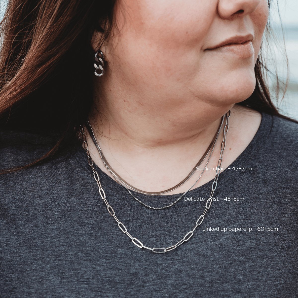 Linked up paperclip necklace - Divine Me Essentials - Necklace