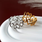 My forever love adjustable ring by Divine Me Essentials, comes in 18k gold plated or silver. Celebrate self-love.