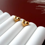 Shining Heartbeat Studs - Divine Me Essentials - Earrings